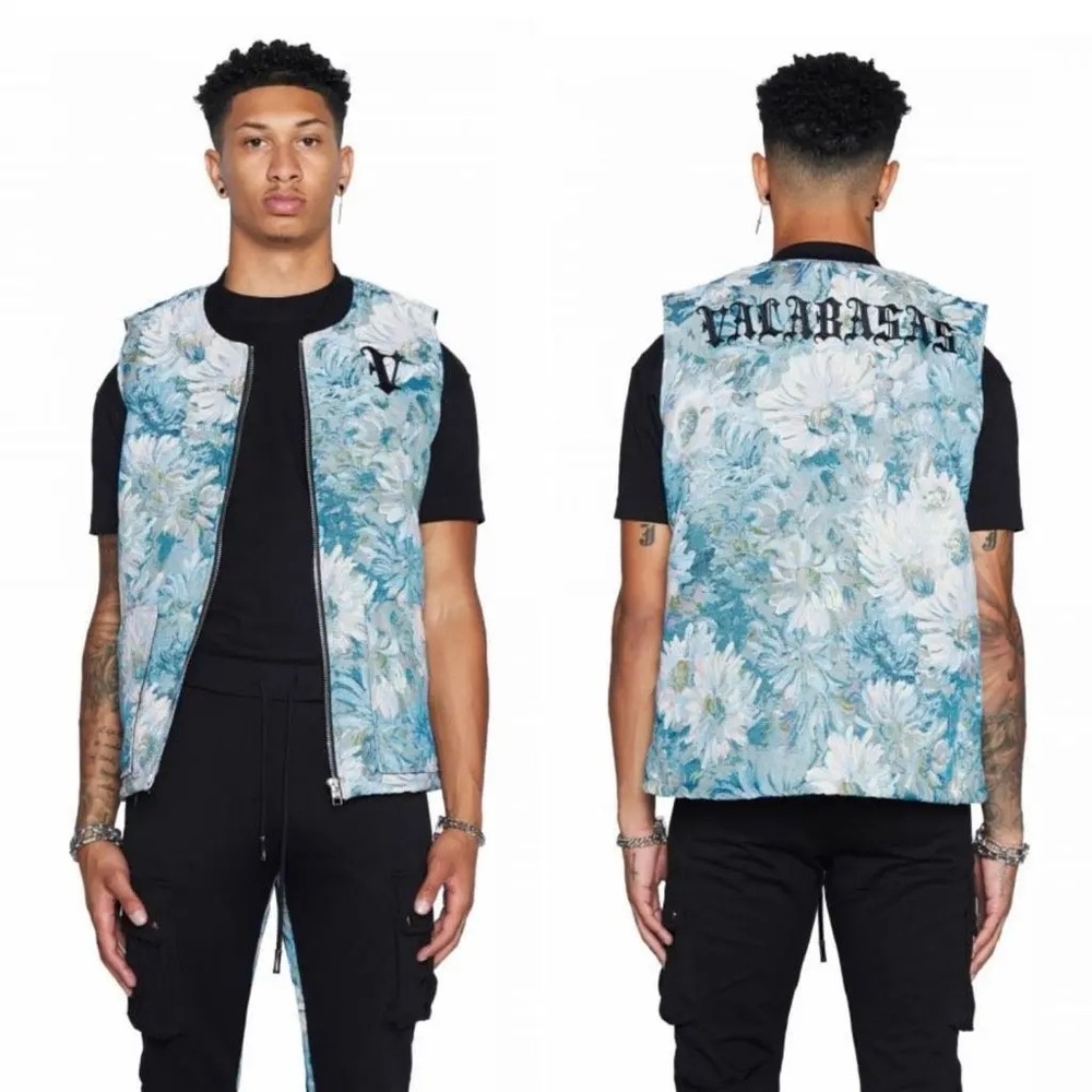 Valabasas Demin Floral Men's Vest